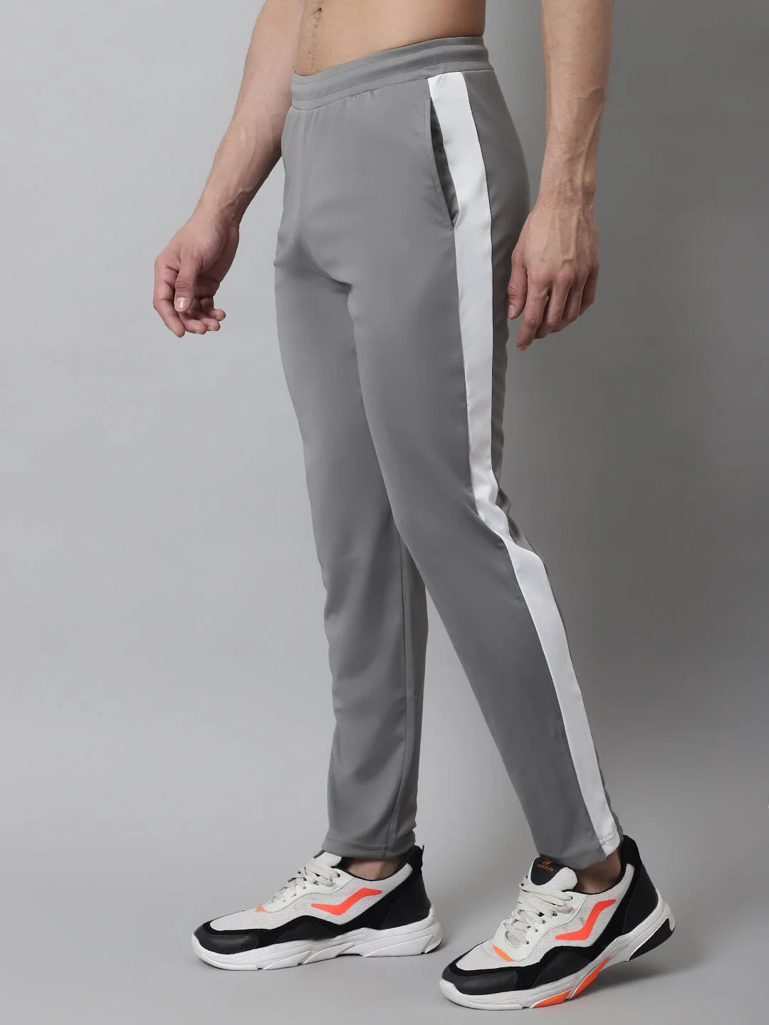 Grey Trackpants: Mens Cotton Pajamas - Jogger Pajama Pants