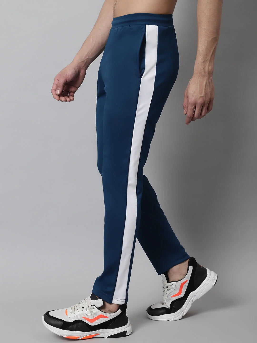 Peacock Trackpants: Mens Pajama Set - Soft Cotton Sleepwear