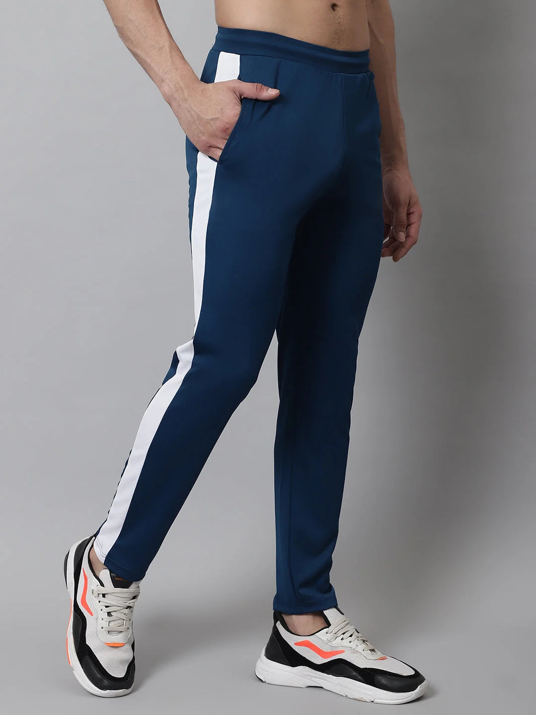 Peacock Trackpants: Mens Pajama Set - Soft Cotton Sleepwear