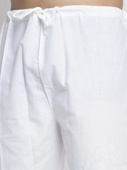 Men's Orange Printed Kurta Payjama Sets