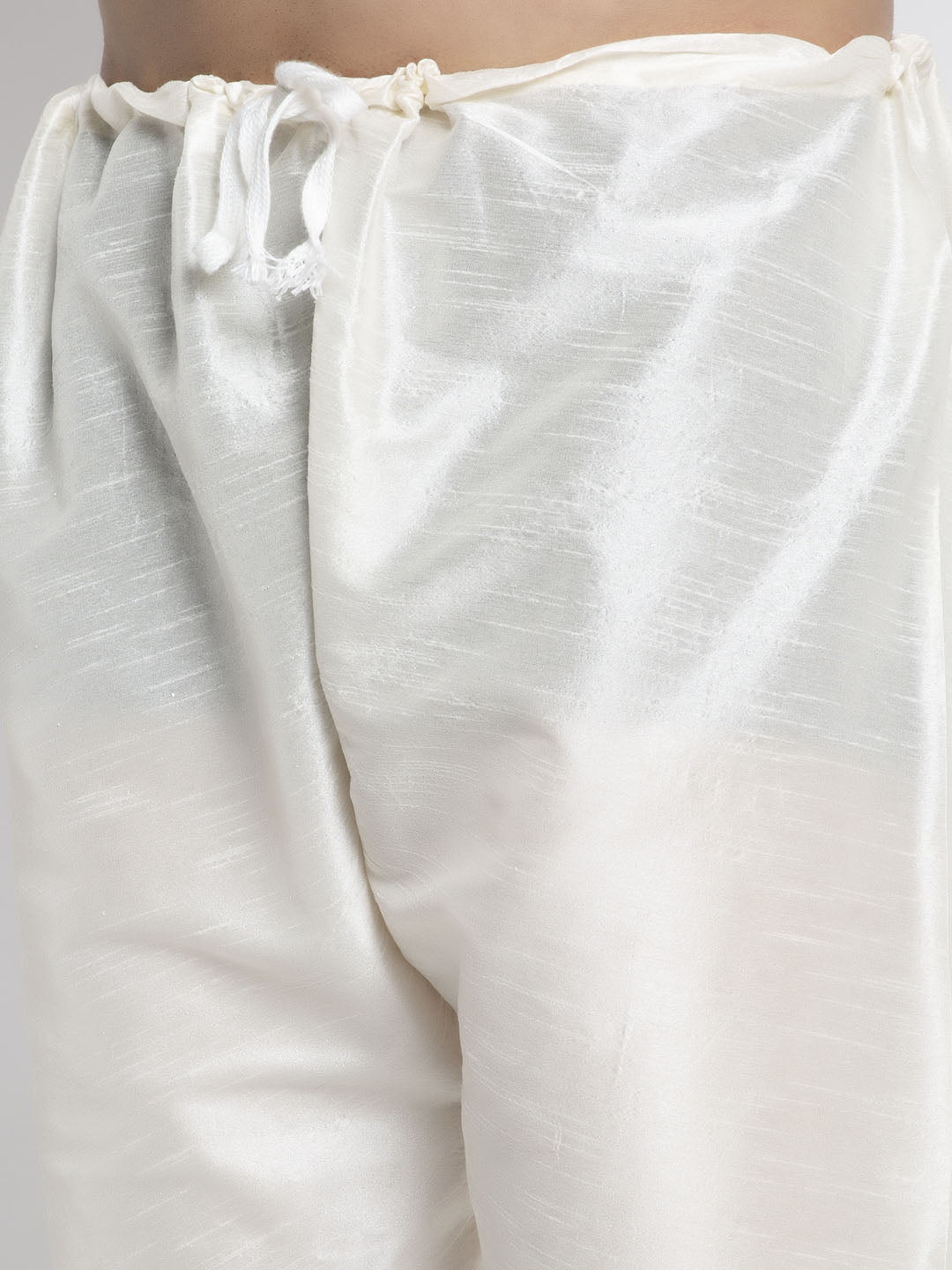 Peach Solid Dupion Silk Mens Kurta Pajama Set | New Arrivals