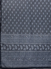 Women Off-White & Navy Blue Solid Kurta with Trousers & Dupatta ( JOKS 1309 Off-White )-JOKS-1309