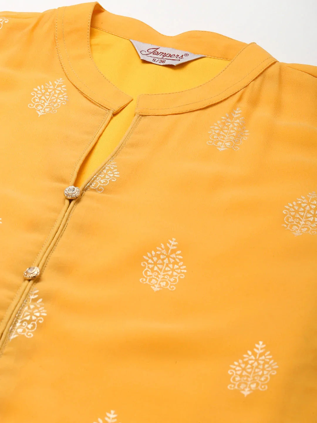DesiQlo Women Kurta sets - Yellow - JOKPL_1460_Yellow_S