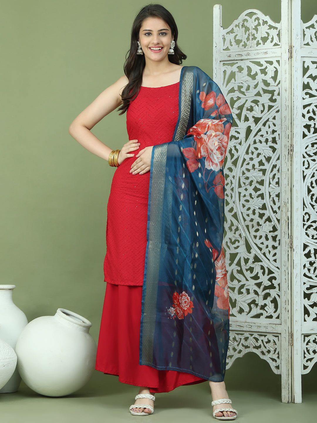 DesiQlo Women kurta sets - Maroon - JOKPL_2137B_D66Pe_1577_Maroon_XS