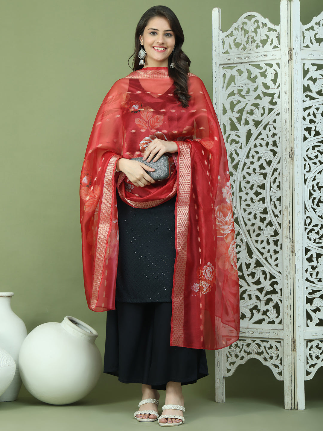 DesiQlo Women kurta sets - Black - JOKPL_2137B_D66R_1579_Black_S