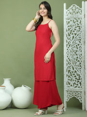 Backless Designer Kurta for Women ( JOK 1577 Maroon )