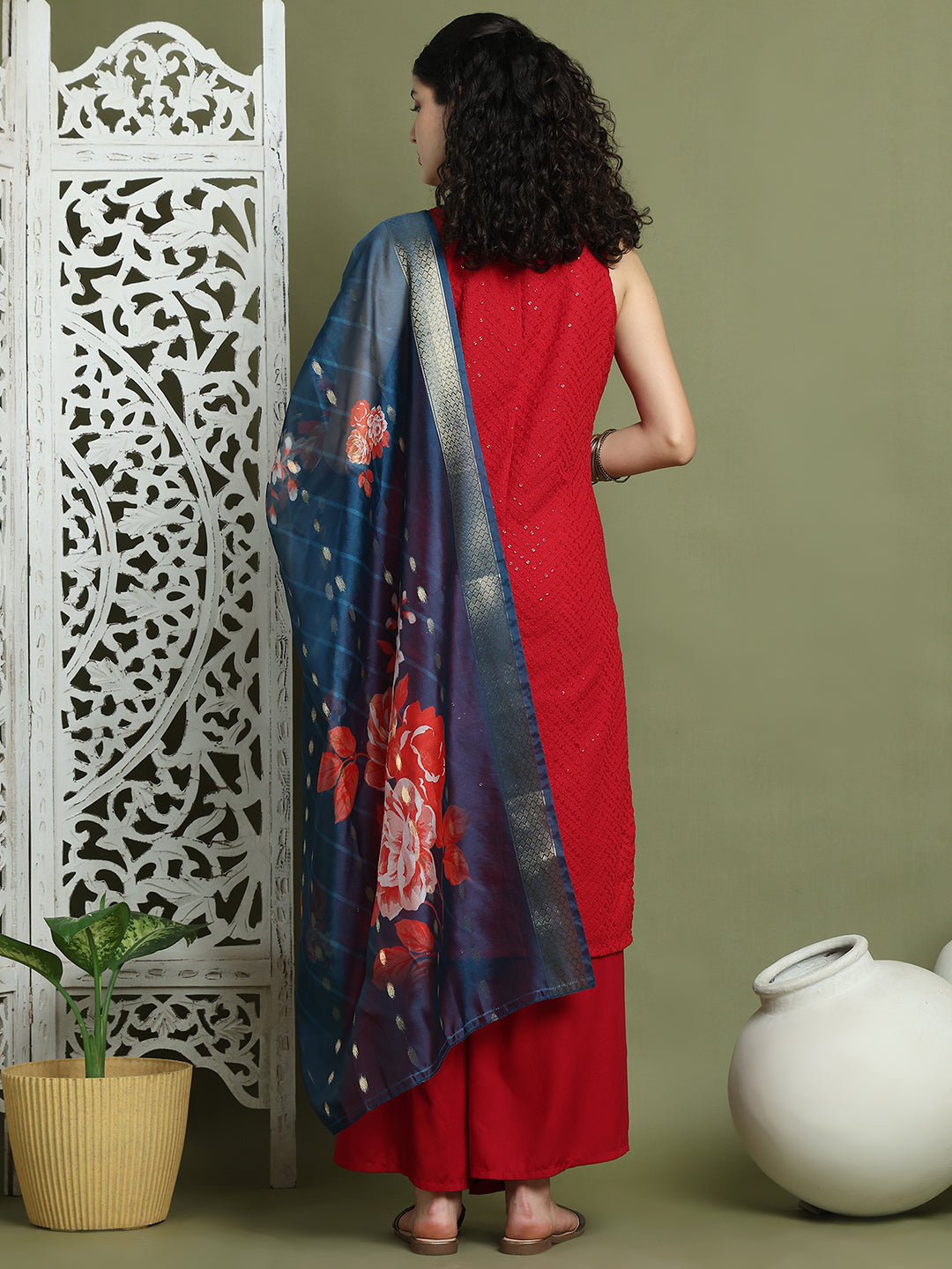 DesiQlo Women kurta sets - Maroon - JOKPL_2137M_D66Pe_1579_Maroon_S
