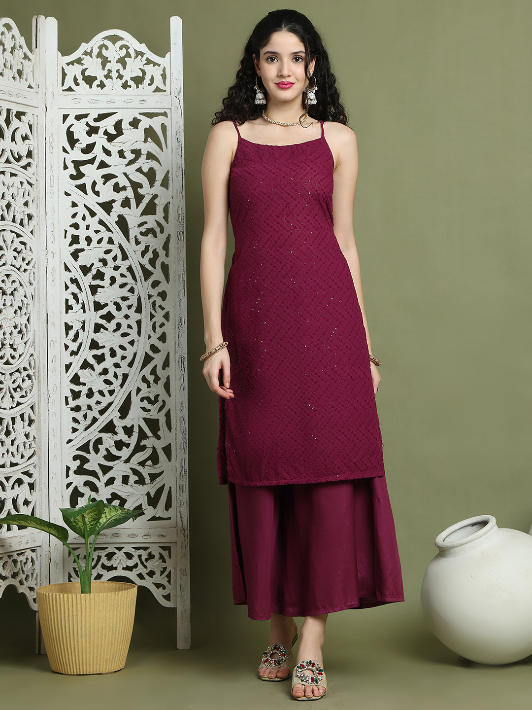 DesiQlo Women Kurta & Kurtis - Purple - JOK_1577_Purple_XS