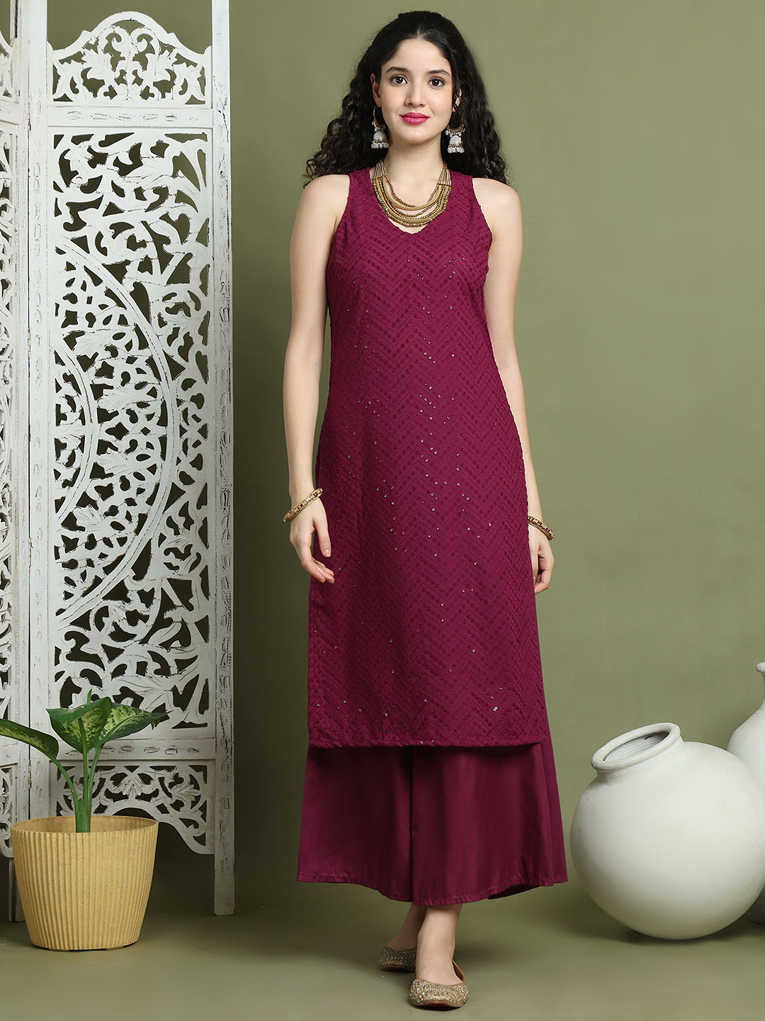 DesiQlo Women Kurta & Kurtis - Purple - JOK_1579_Purple_S