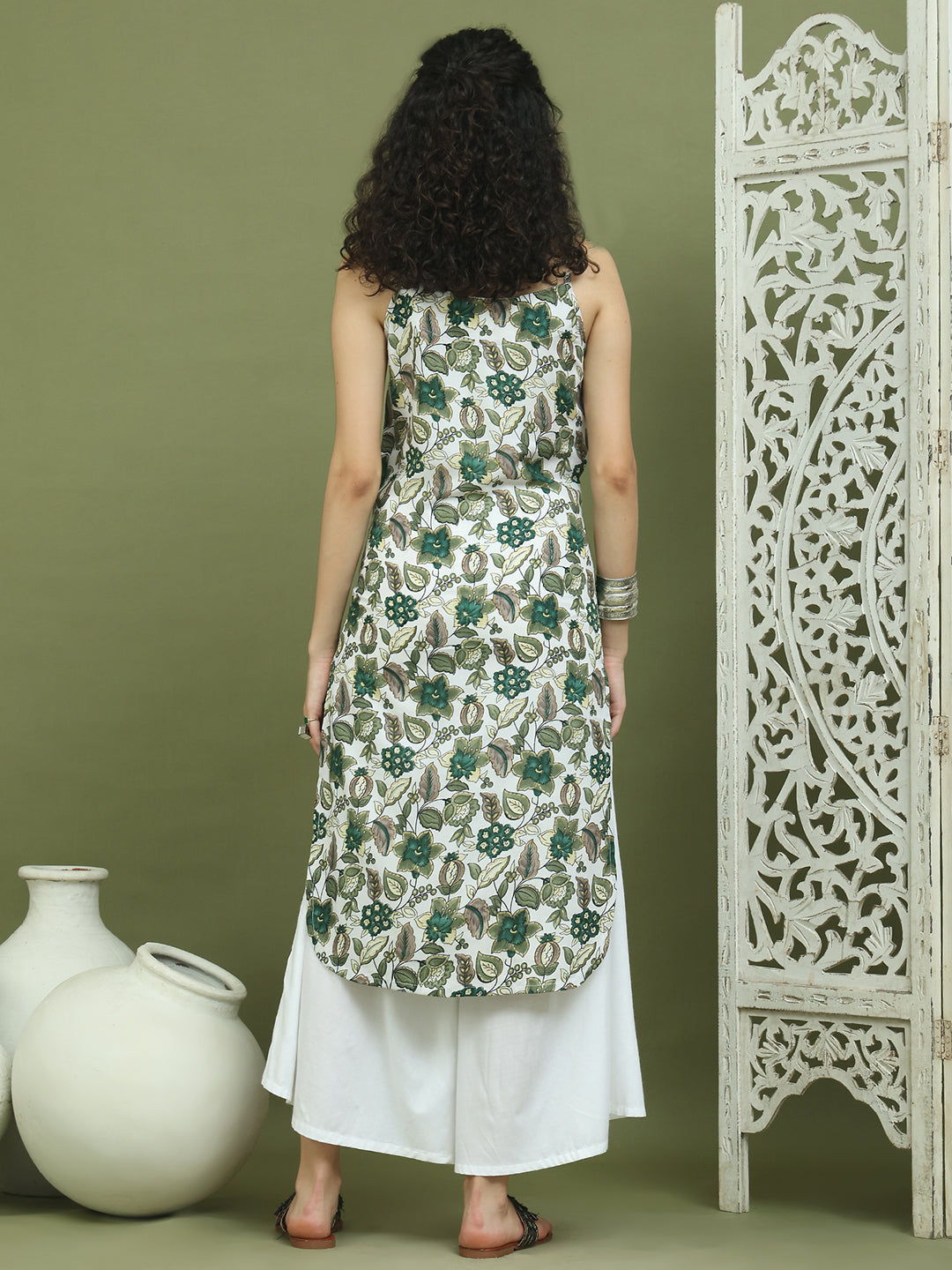 DesiQlo Women kurta sets - Green - JOKPL_2137W_1573_Green_S