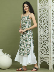 Foil Printed Rayon Kurta With Palazzos ( JOKPL 2137W 1573 Green )