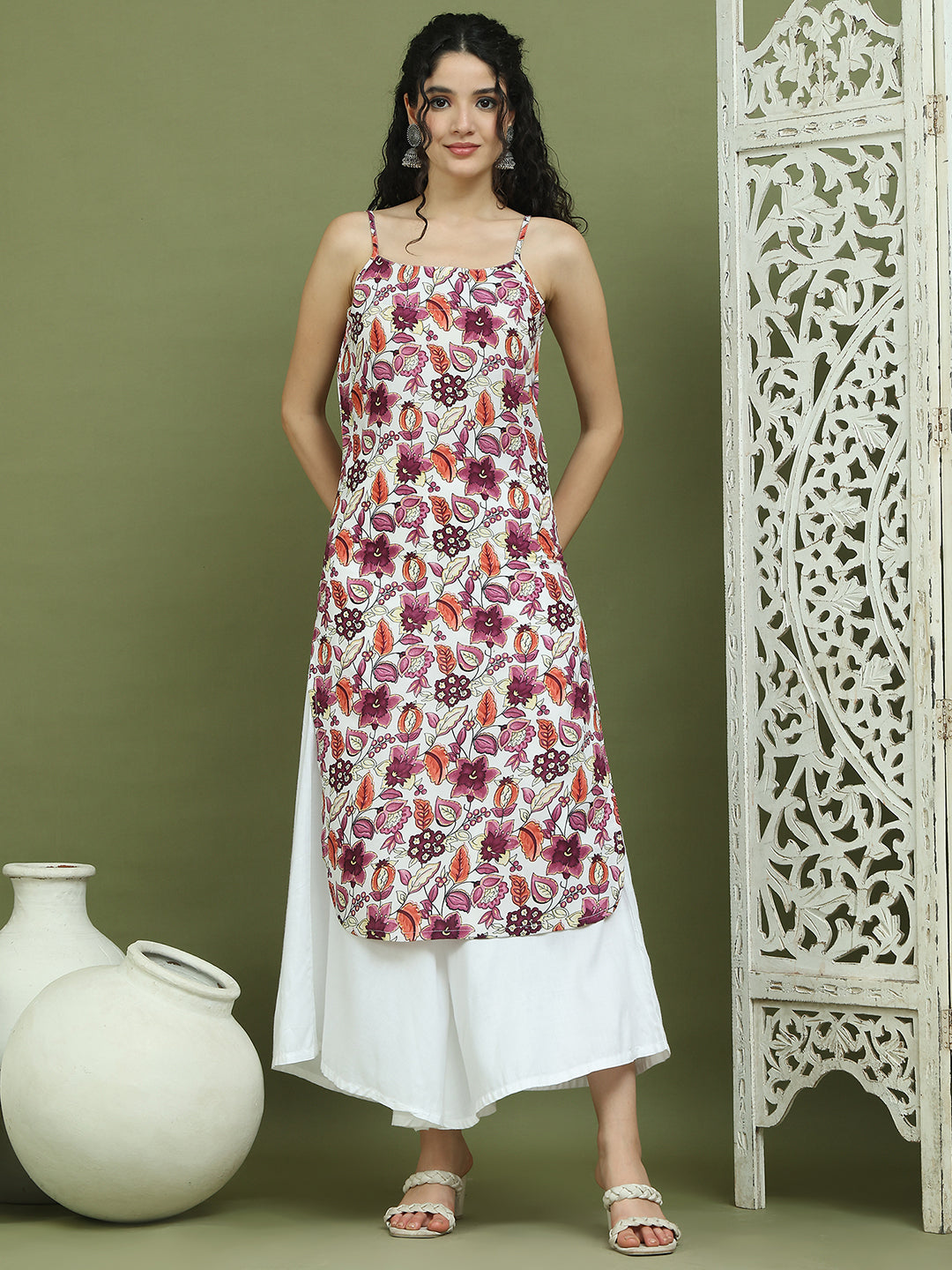 DesiQlo Women kurta sets - Purple