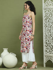 Foil Printed Rayon Kurta With Palazzos ( JOKPL 2137W 1573 Purple )