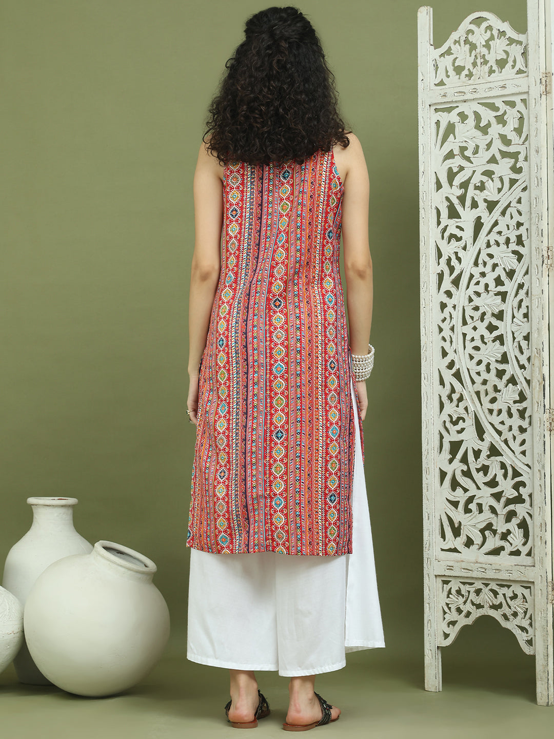 DesiQlo Women Kurta & Kurtis - Red