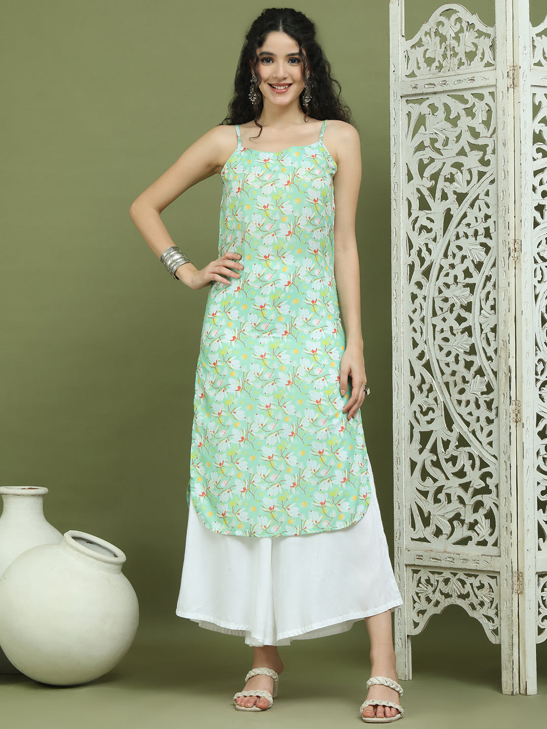 DesiQlo Women kurta sets - Green - JOKPL_2137W_1578_Green_S