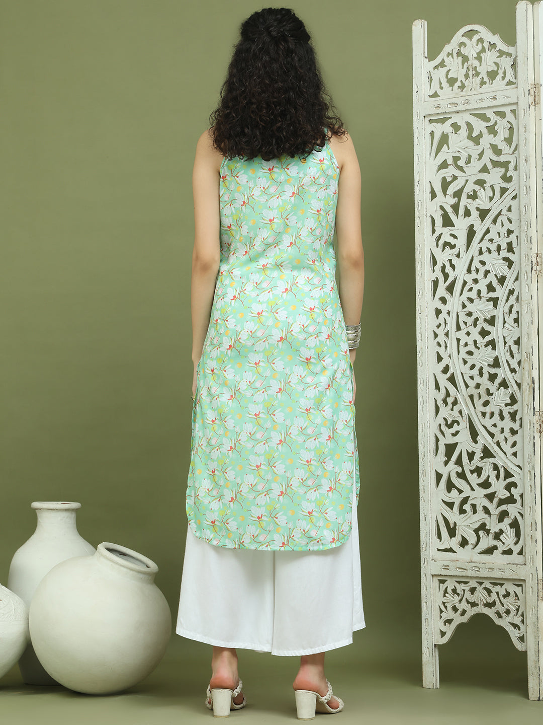 DesiQlo Women kurta sets - Green - JOKPL_2137W_1578_Green_S