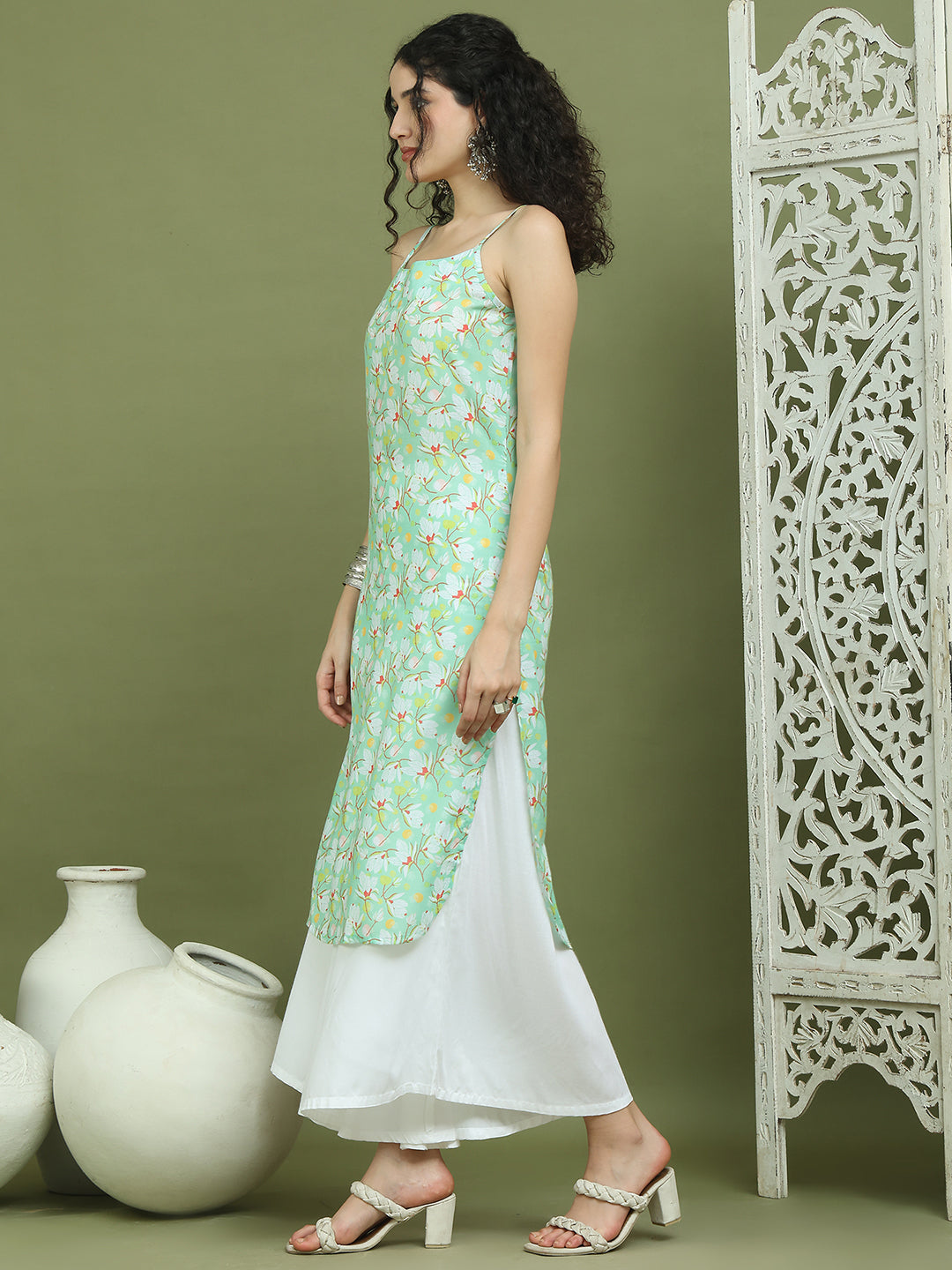 DesiQlo Women kurta sets - Green - JOKPL_2137W_1578_Green_S
