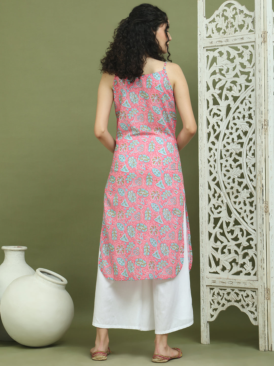 DesiQlo Women kurta sets - Pink