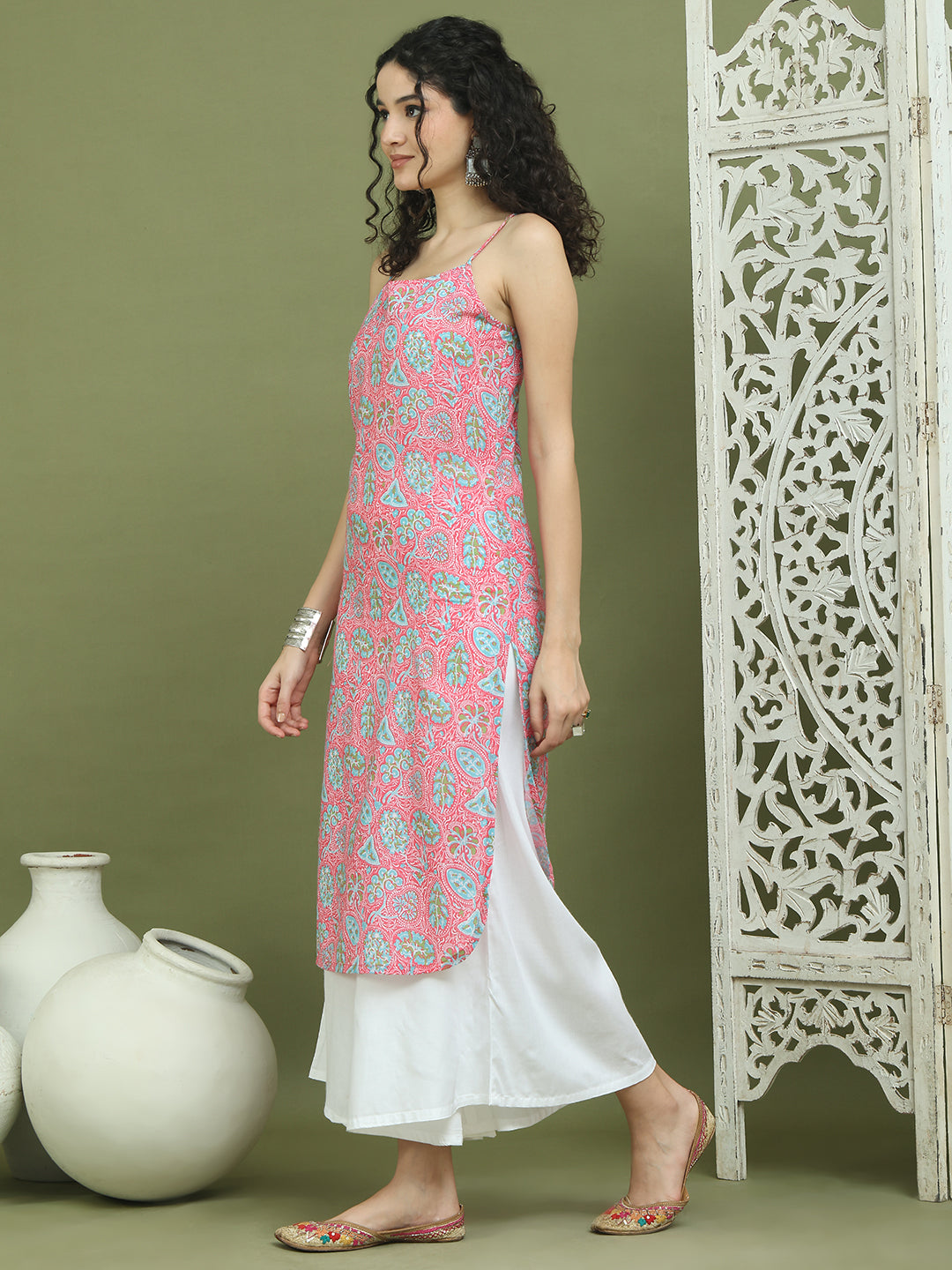 DesiQlo Women Kurta & Kurtis - Pink