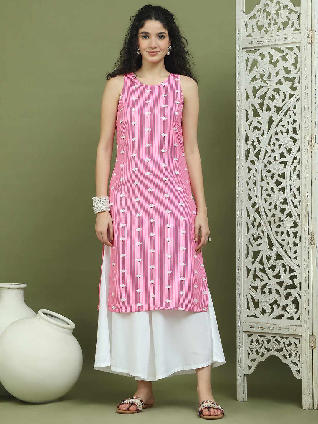 DesiQlo Women Kurta & Kurtis - Pink - JOK_1580_Pink_S