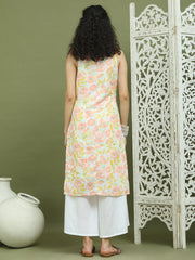 Printed Rayon Kurta for Women ( JOK 1580 Sky )