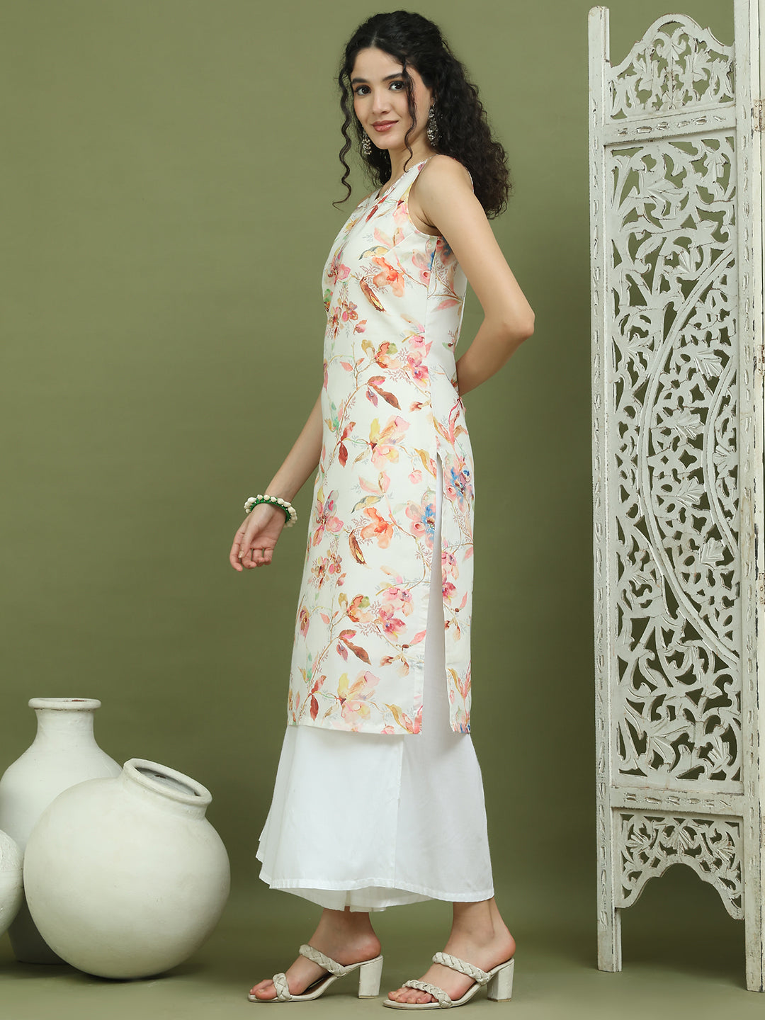 DesiQlo Women kurta sets - White - JOKPL_2137W_1580_White_S