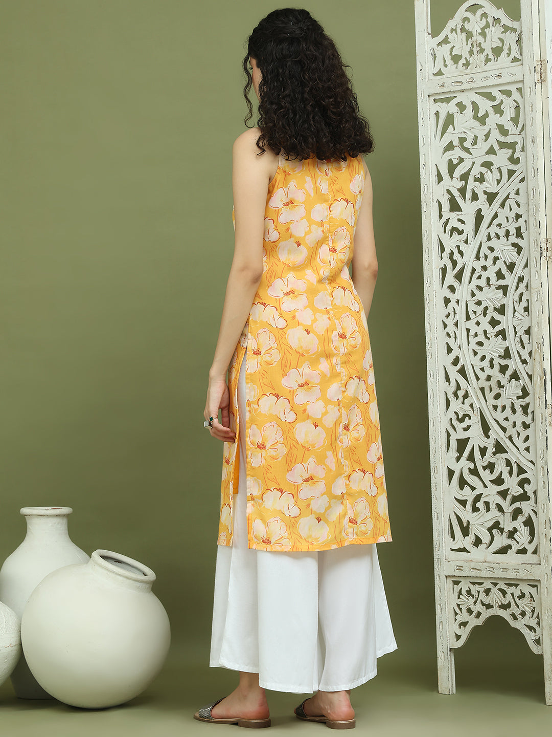 DesiQlo Women Kurta & Kurtis - Yellow - JOK_1580_Yellow_S