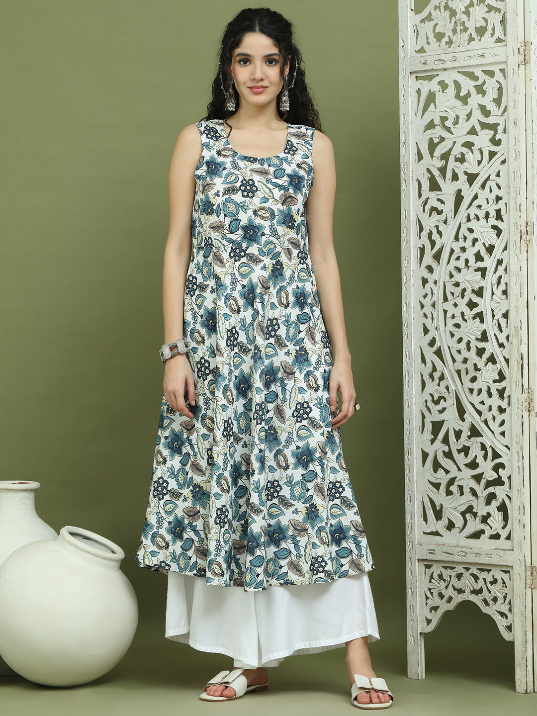 DesiQlo Women Kurta & Kurtis - Blue - JOK_1581_Navy_S