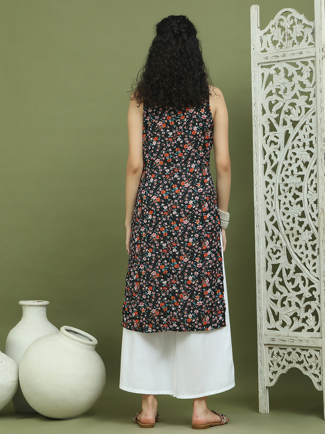 DesiQlo Women kurta sets - Black - JOKPL_2137W_1584_Black_S