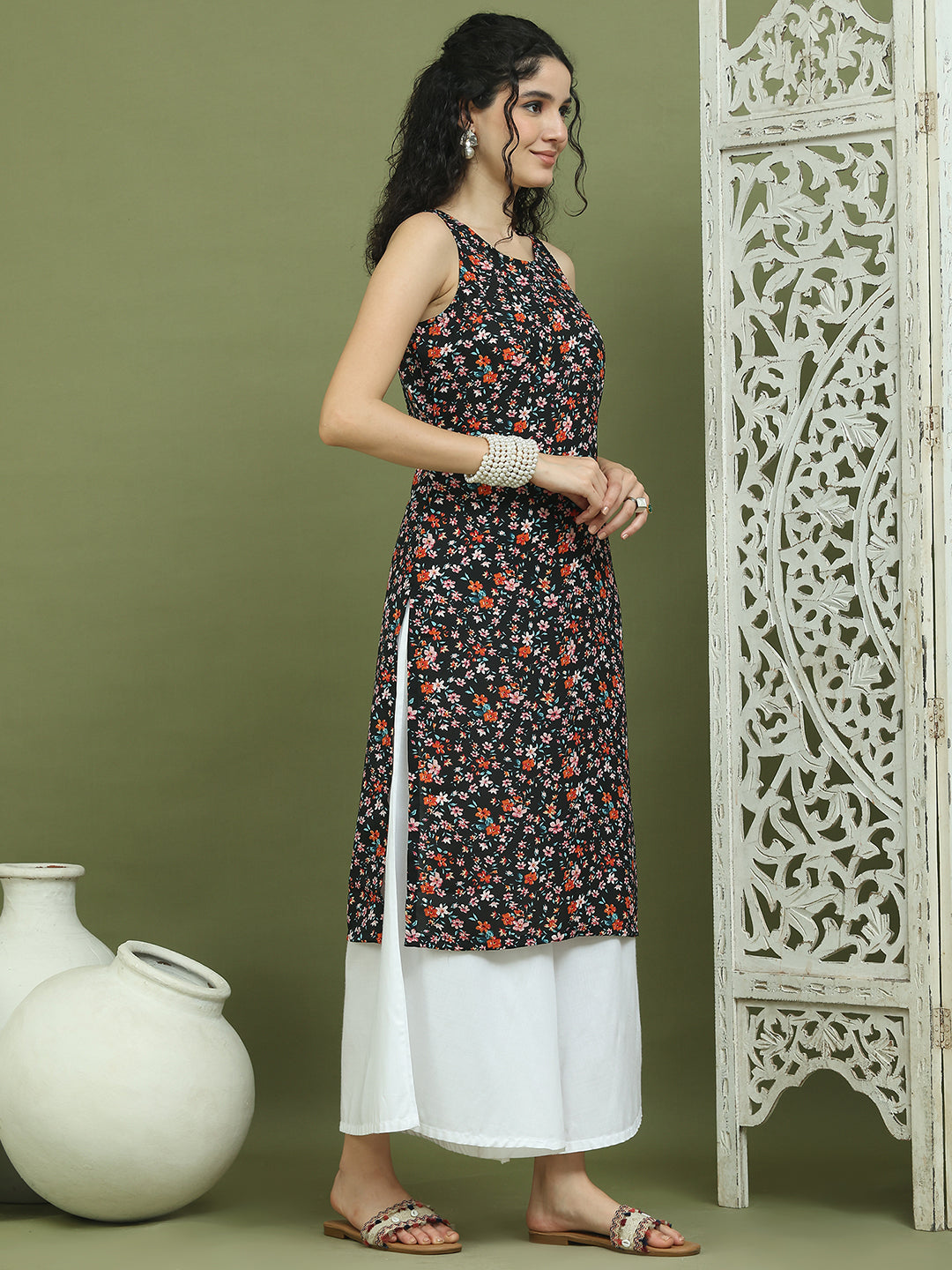 DesiQlo Women kurta sets - Black - JOKPL_2137W_1584_Black_S