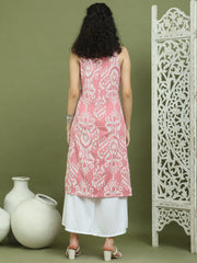 Women's Printed Rayon Kurtas ( JOK 1585 Pink )