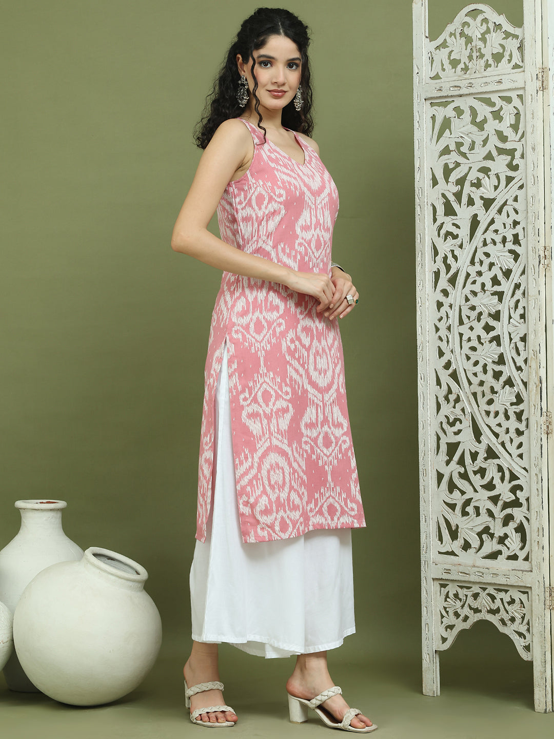 DesiQlo Women Kurta & Kurtis - Pink - JOK_1585_Pink_S