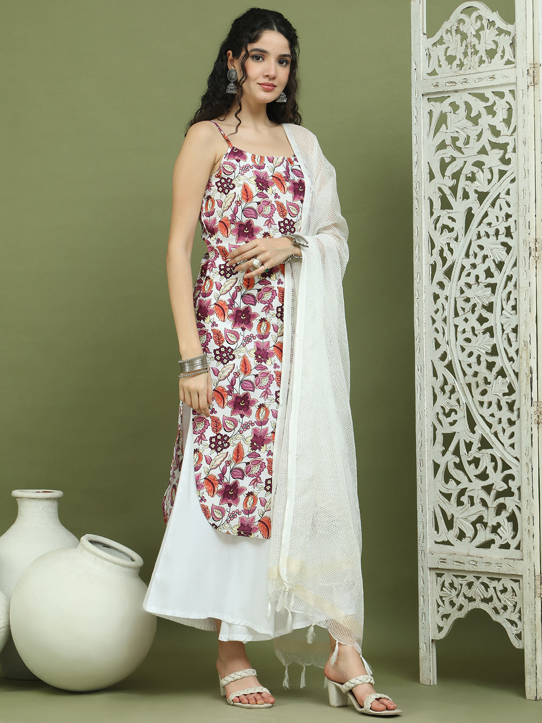 DesiQlo Women kurta sets - Purple - JOKPL_2137W_D31W_1573_Purple_S