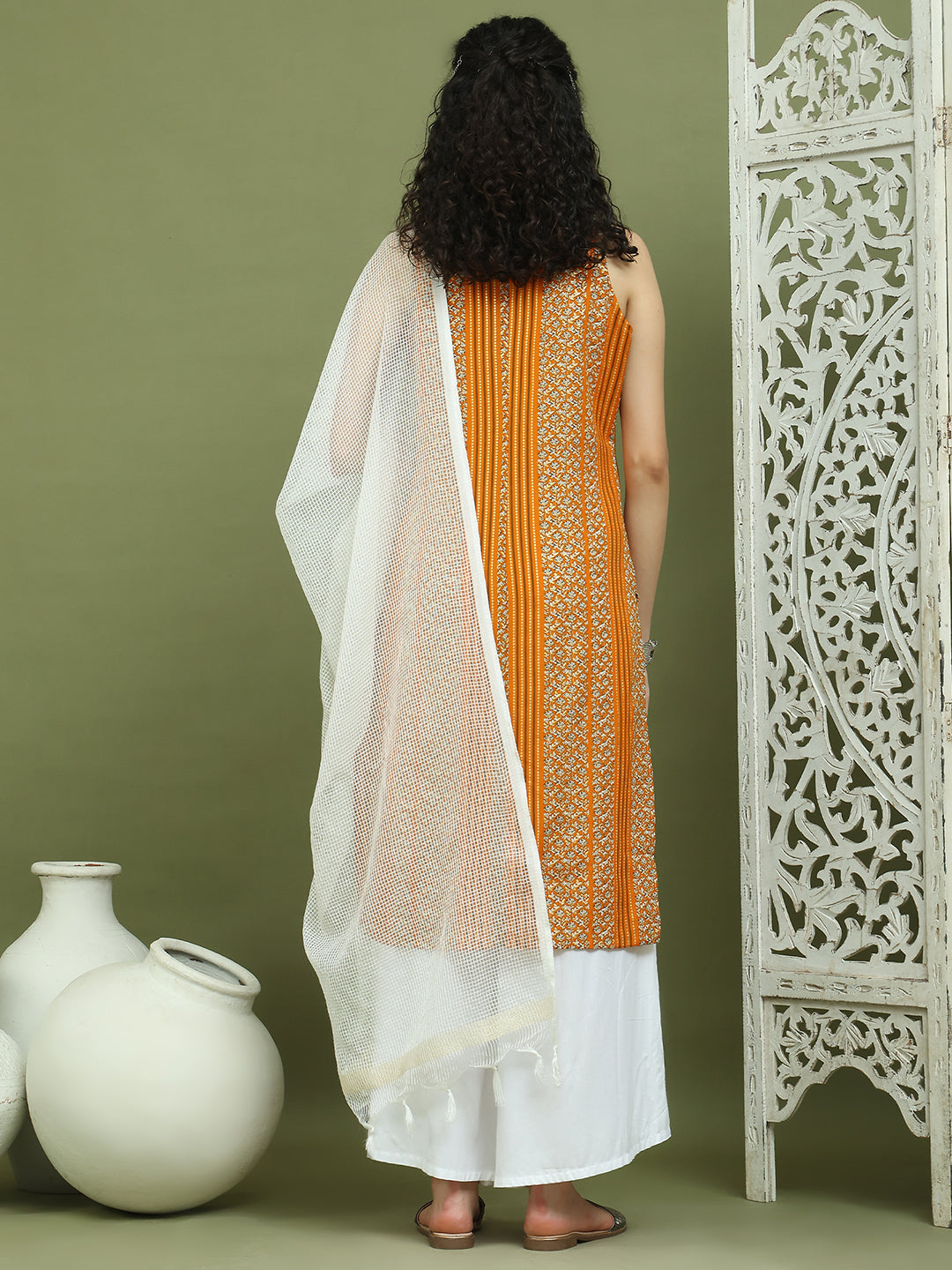 DesiQlo Women kurta sets - Yellow - JOKPL_2137W_D31W_1575_Yellow_S