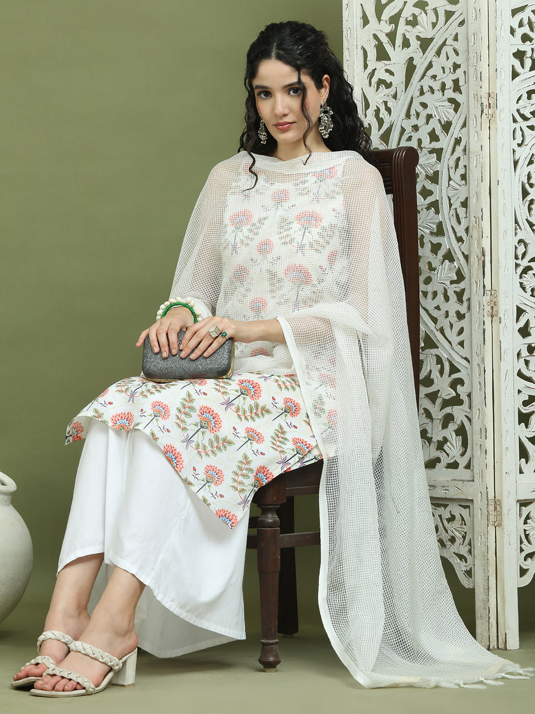DesiQlo Women kurta sets - Beige - JOKPL_2137W_D31W_1580_Ivory_S