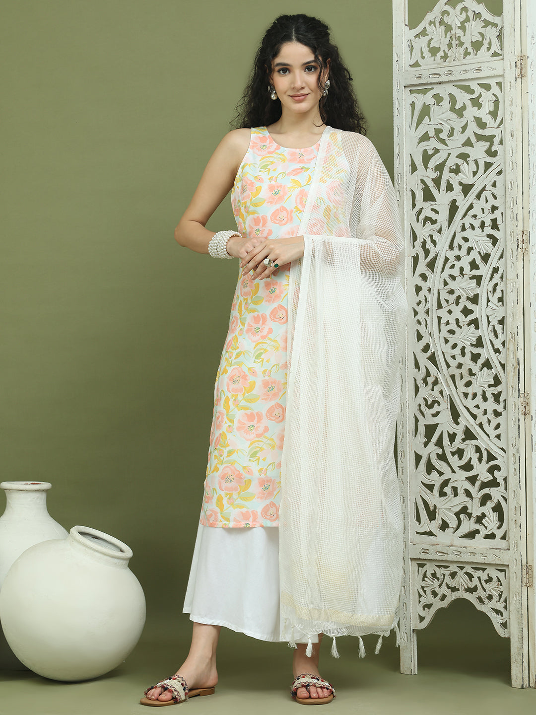 DesiQlo Women kurta sets - Blue - JOKPL_2137W_D31W_1580_Sky_S