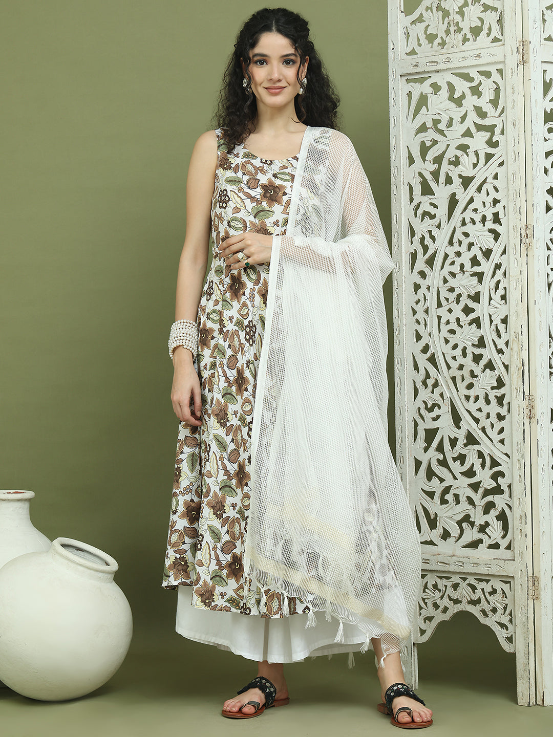 DesiQlo Women kurta sets - Brown - JOKPL_2137W_D31W_1581_Brown_S