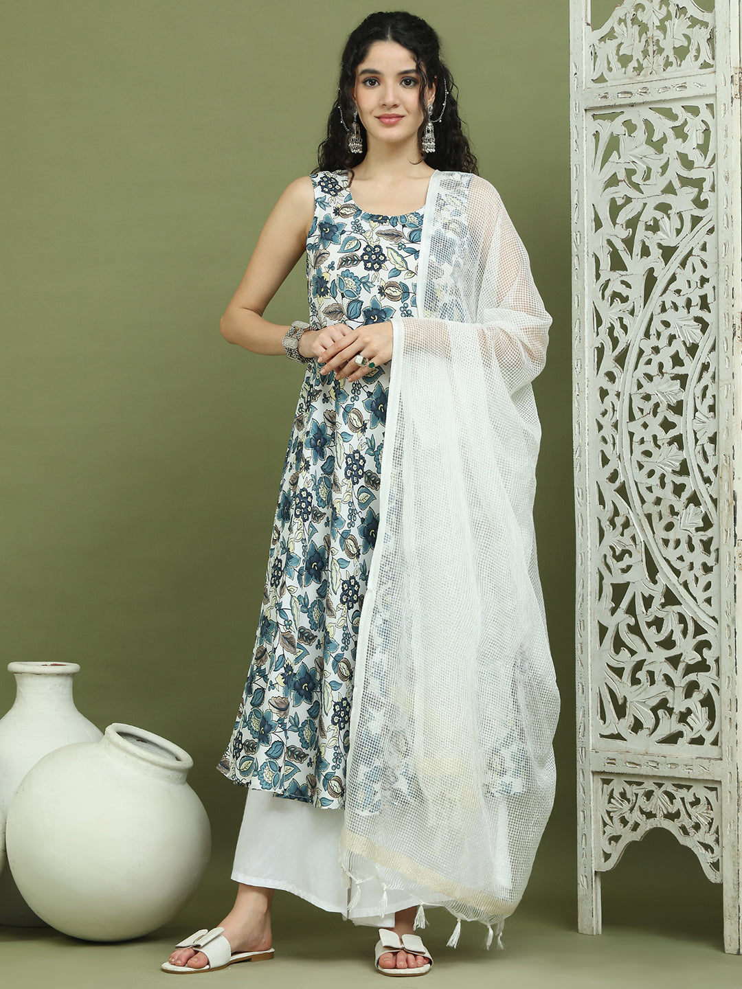 DesiQlo Women kurta sets - Blue - JOKPL_2137W_D31W_1581_Navy_S
