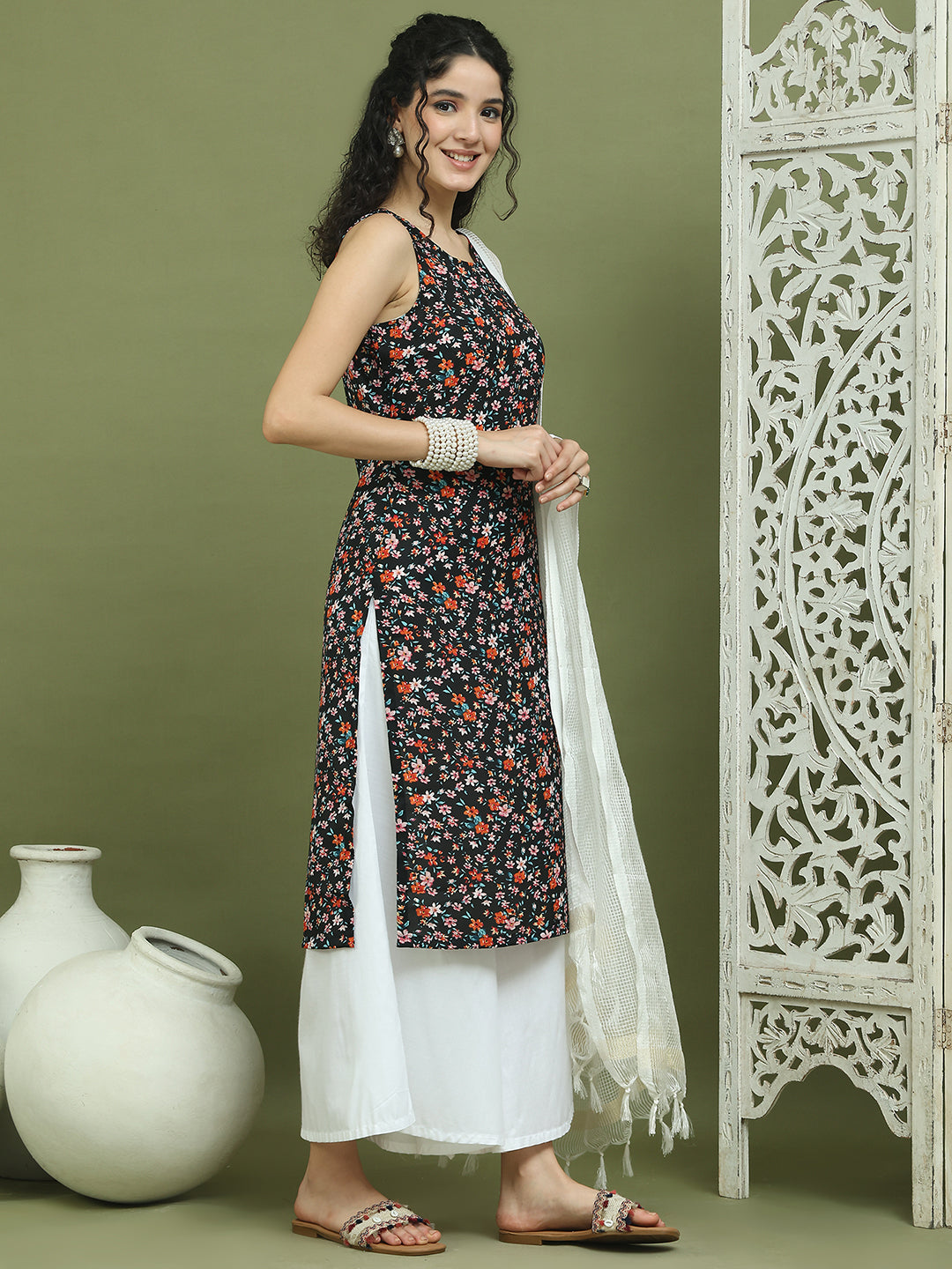 DesiQlo Women kurta sets - Black - JOKPL_2137W_D31W_1584_Black_S
