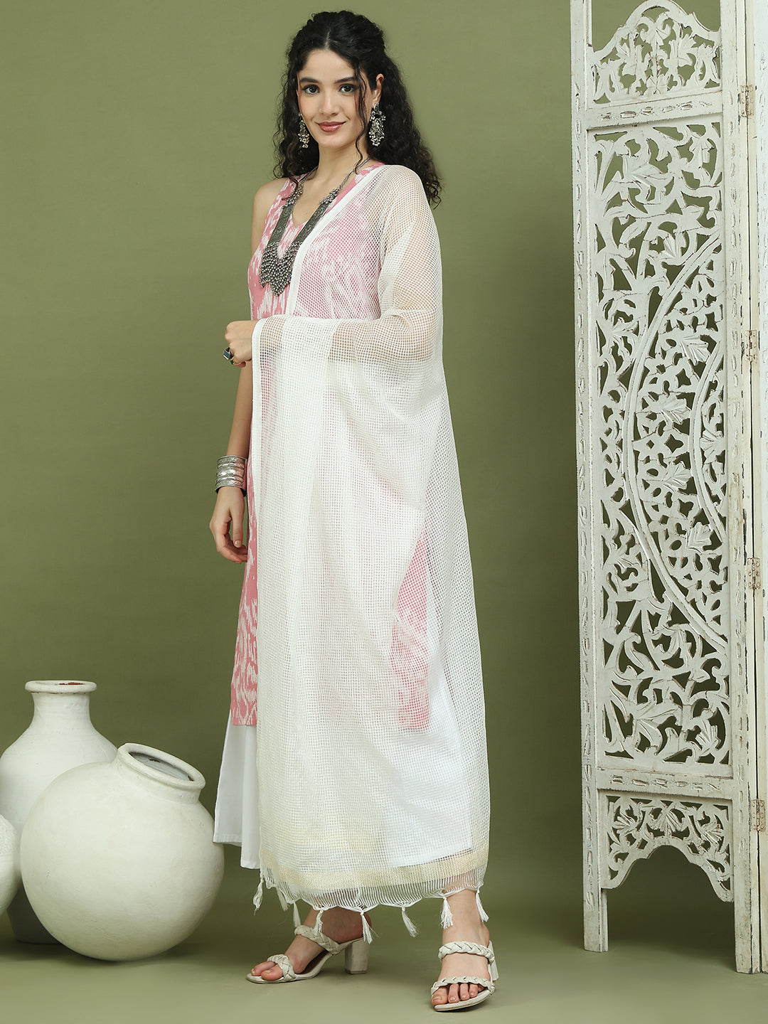DesiQlo Women kurta sets - Pink - JOKPL_2137W_D31W_1585_PInk_S