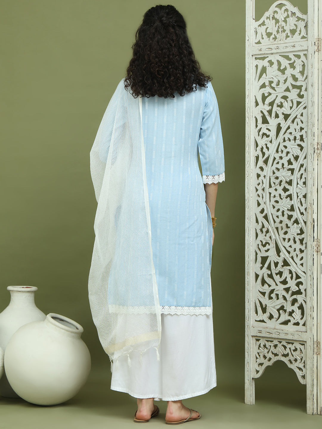 DesiQlo Women kurta sets - Blue - JOKPL_2137W_D31W_1588_Blue_S