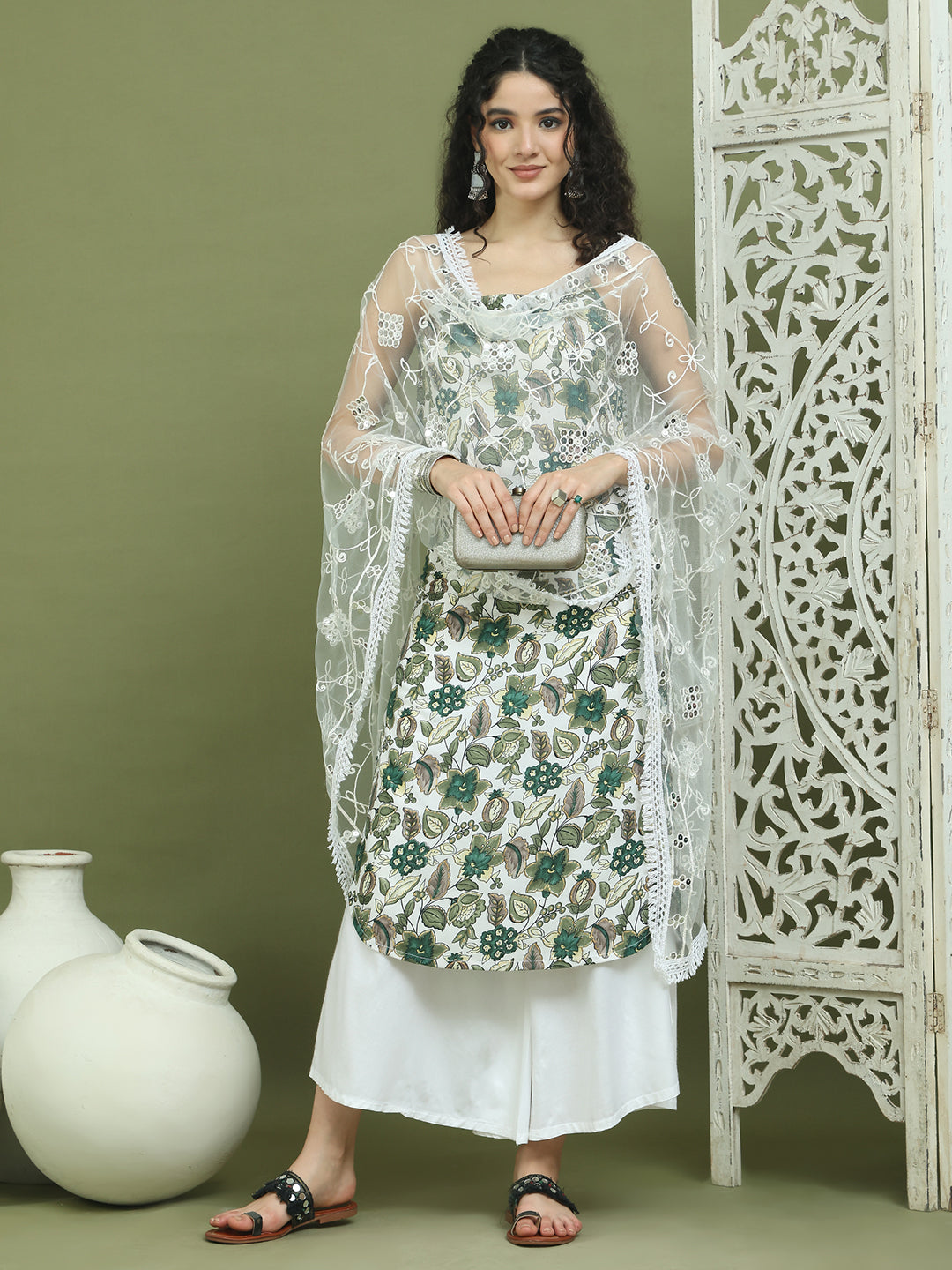 DesiQlo Women kurta sets - Green - JOKPL_2137W_D67W_1573_Green_S