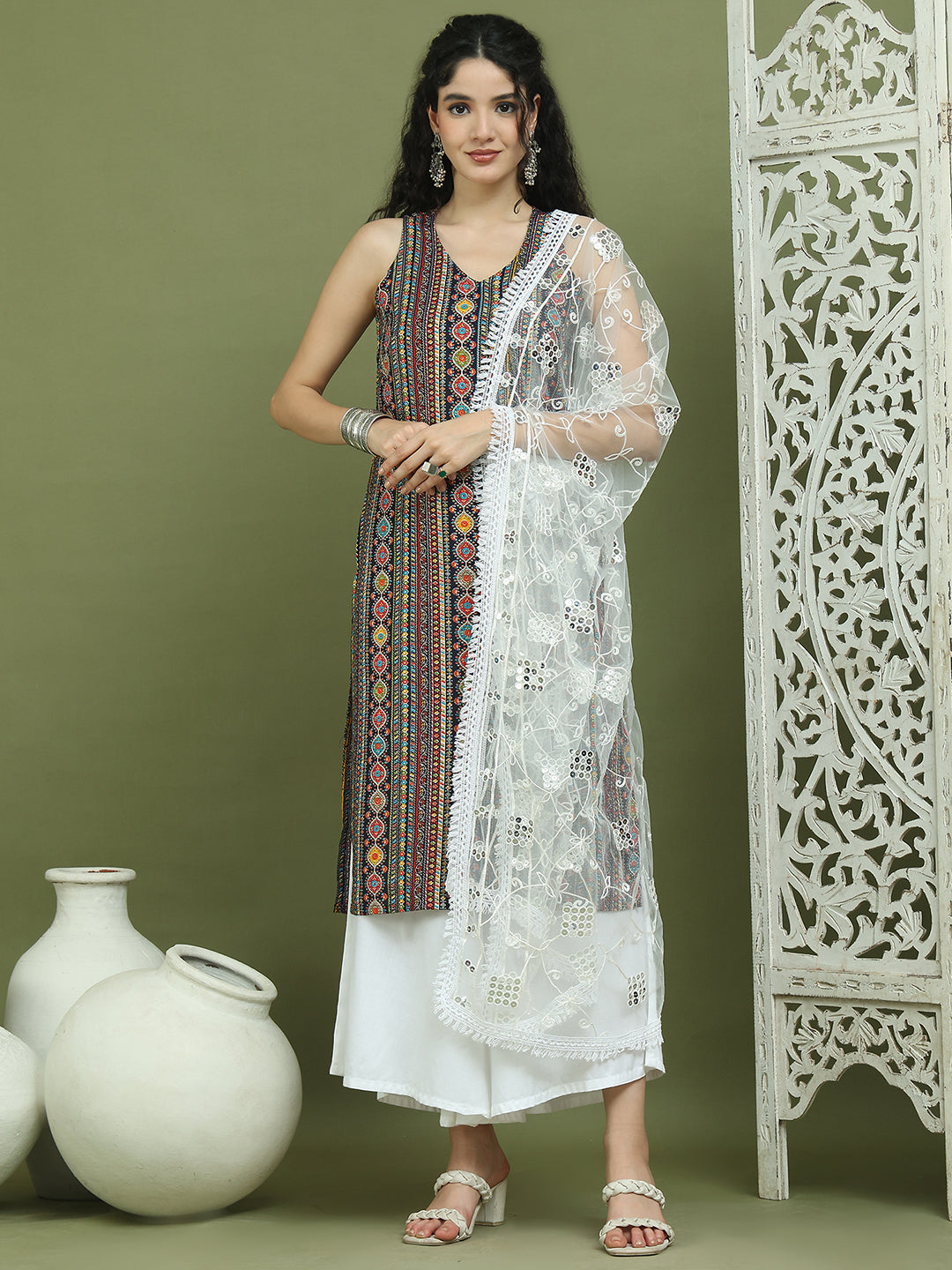 DesiQlo Women kurta sets - Blue - JOKPL_2137W_D67W_1574_Navy_S