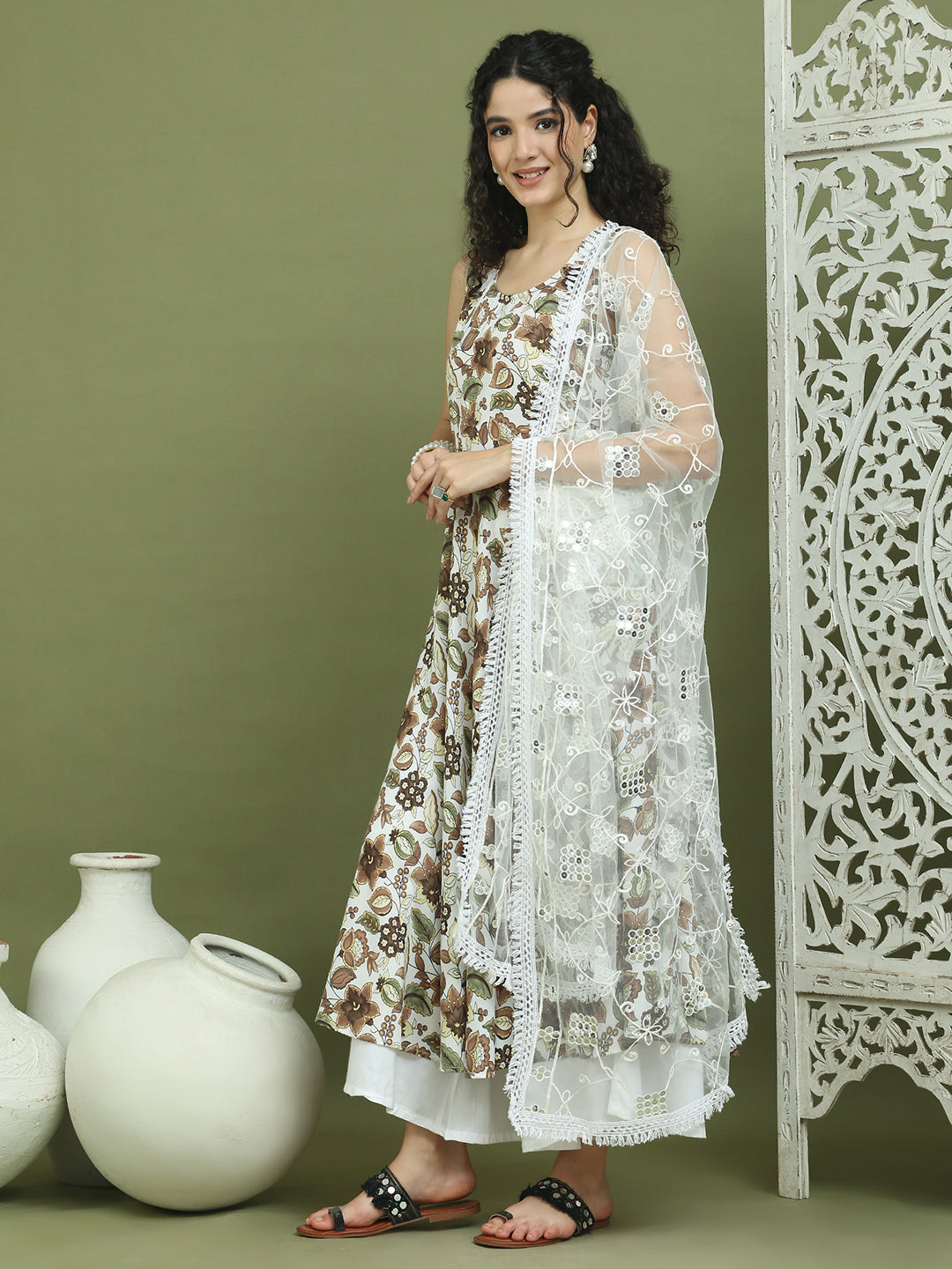 DesiQlo Women kurta sets - Brown - JOKPL_2137W_D67W_1581_Brown_S