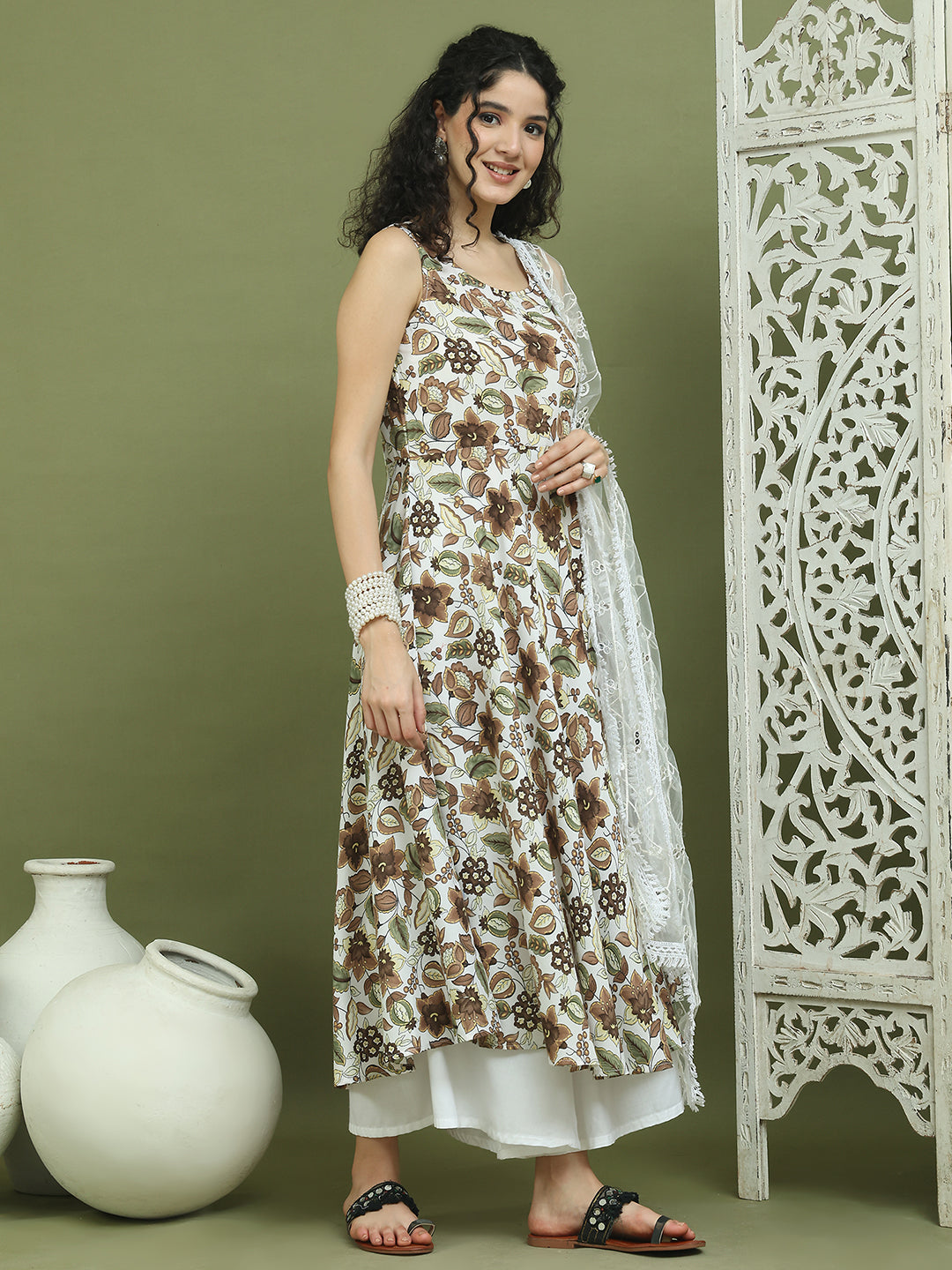 DesiQlo Women kurta sets - Brown - JOKPL_2137W_D67W_1581_Brown_S