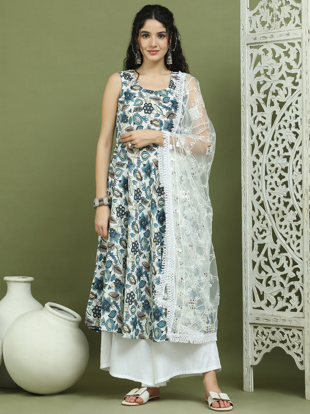 DesiQlo Women kurta sets - Blue - JOKPL_2137W_D67W_1581_Navy_S