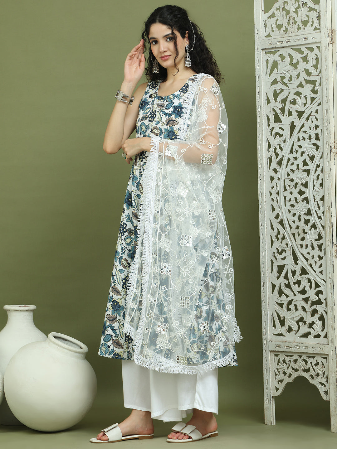DesiQlo Women kurta sets - Blue - JOKPL_2137W_D67W_1581_Navy_S