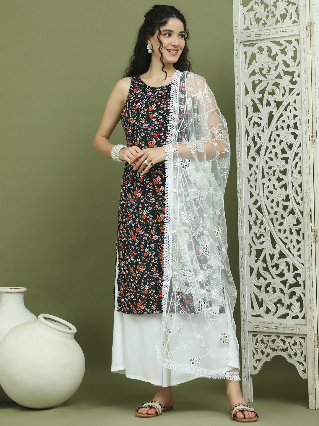 DesiQlo Women kurta sets - Black - JOKPL_2137W_D67W_1584_Black_S