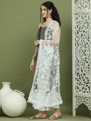 Foil Printed Rayon Kurta Palazzo Dupatta ( JOKPL 2137W D67W 1586 Black )