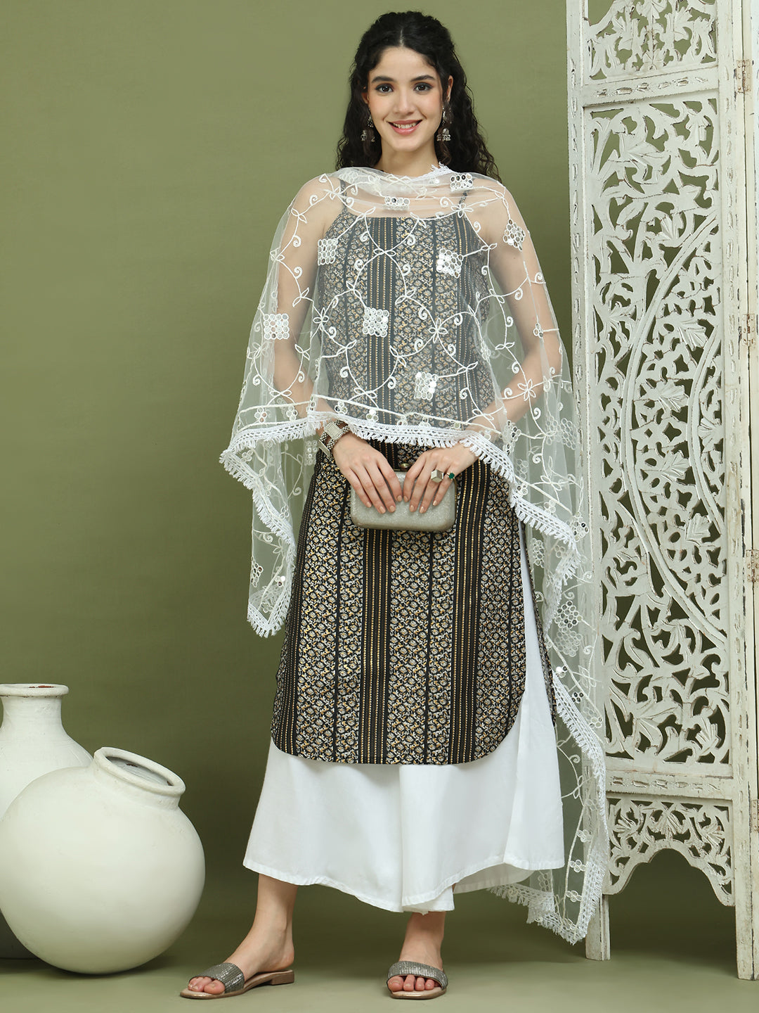 DesiQlo Women kurta sets - Black - JOKPL_2137W_D67W_1586_Black_S